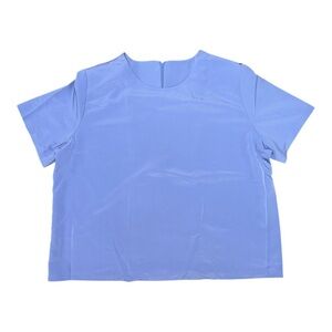 Anthony Richards Blue Boxy Short Sleeve Tee
